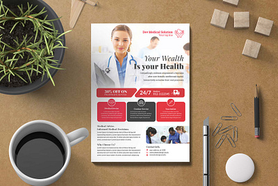 Modern Medical & Healthcare Flyer care clinic clinic flyer dental dentist devdesign devdesign.studio doctor emergency equipment fitness flyer health healthcare flyer hospital hospital flyer leaflet medical medical flyer medicine