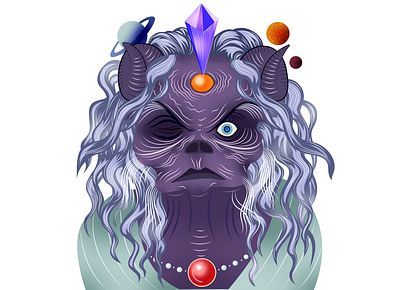 Aughra aughra dark crystal design illustration illustrator the dark crystal vector