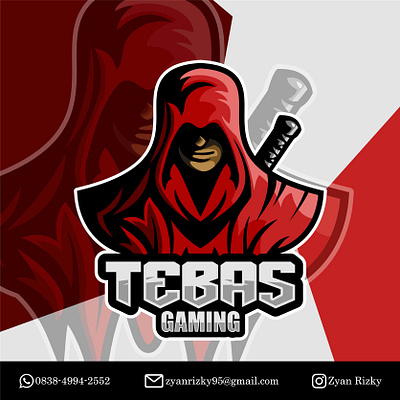 TEBAS GAMING branding design esports logo gaming icon illustration lettering logo mascotlogo vector