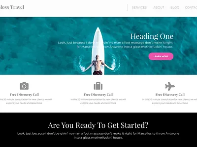 Gloss Travel Bootstrap template