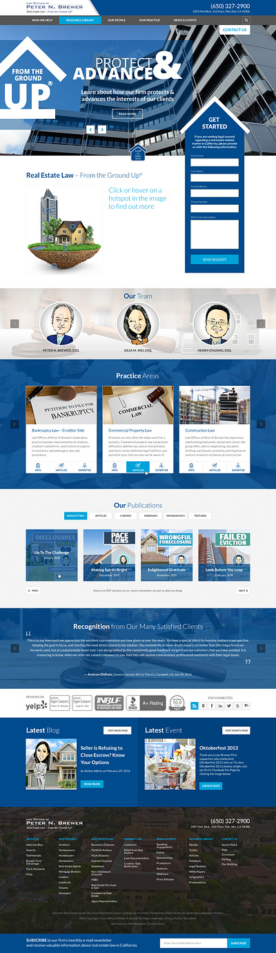 Brewer Firm design responsive web web design website wordpress