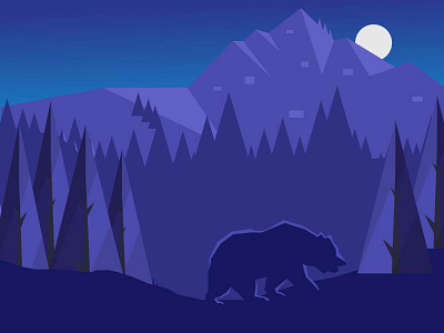 Landscape Rainforest 3 illustration vector