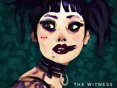 The Witness adobe fresco deathloverobots design digital art drawing fanart illustration olbap olbap design olbapdesign the witness vector