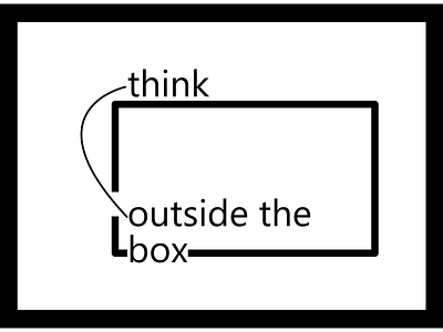 Think outside the box rethough 100 days of design adobe adobe xd app design awesome design illustration interaction design uiux wall art wallpaper