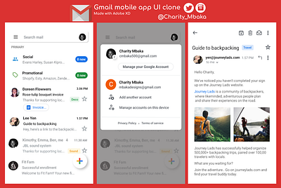 gmail ui clone clone gmail user interface