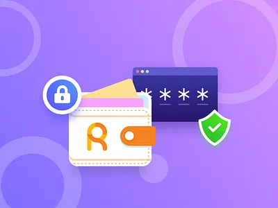 wallet security b2b business ecommerce icon illustration marketplace money order refund security transaction ui wallet wallet app web withdraw