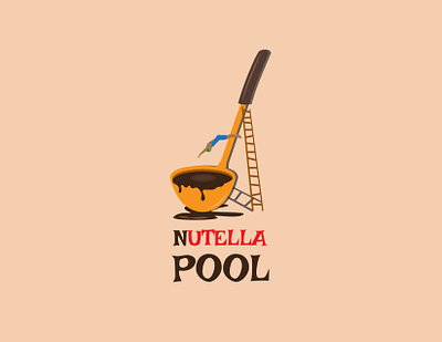 Choco pool animation branding choco chocolate creative creative design design flat illustration jumping logo nutella pool vector web