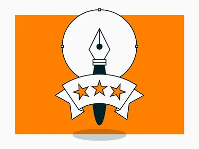 Money for nothing #4 designer experience path pen tool ribbon stars