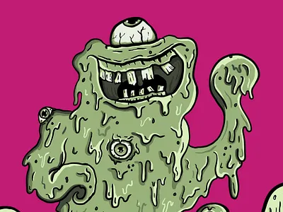 Slime boi drawing illustrator monster procreate sketch