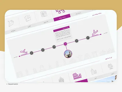 Travel agency design flat hoseinkm89 hossein karimi mobile persian design travel agency ui user experience user interface ux ux design