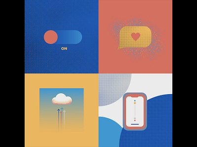The Cloud design flat grain illustration illustrator photoshop texture vectorart