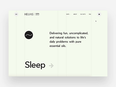 Helias - liquid scroll animation creative ecommerce liquid motion oil product scroll ui ux wave web web design webgl website