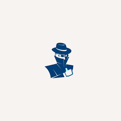 Thumbs up detective affinity designer agent character design detective illustration logo vector