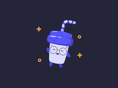 Avatar - Drink water app app avatar branding clean concept dark gradient illustration simple ui