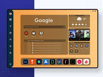 Tablet dashboard design ui ux web