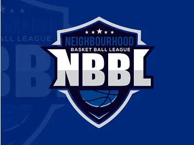 NBBL Basketball Logo design basketball basketball logo flat logo design vector
