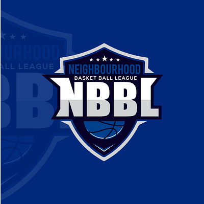 NBBL Basketball Logo design basketball basketball logo flat logo design vector