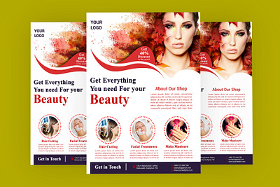 Beauty Spa Flyer design hot stone leaf leaves luxury magazine marketing massage photoshop post poster promotion relaxing resort sale saloon sauna spa template treatment unisex