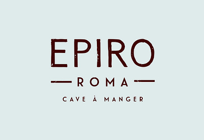 EPIRO Identity Logo icon logo logotype restaurant