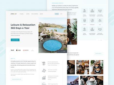 Real Estate Website - Living Bay branding business character consultation design gradient growth header illustration illustrations product design real estate research typography ui ux web webdesign website