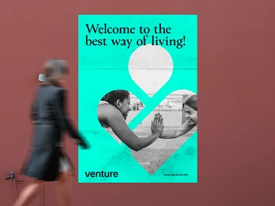 Venture Sports App identity artdirection branding design icon identity logo simple