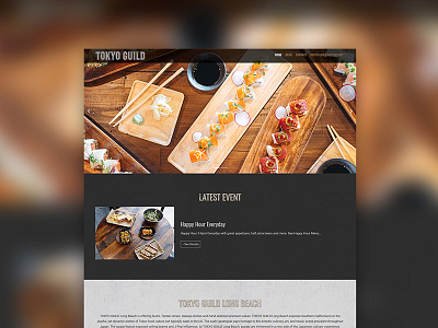 TOKYO GUILD Long Beach branding graphic design japanese japanese food ramen sushi ui ui design ux ux design web design