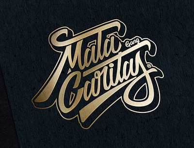 Mata Caritas gang ismasf letter lettering logo trazos