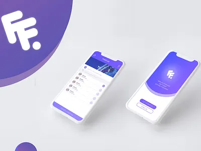 First.oF app 3d blender3d branding design logo ui uidesign uiux ux uxdesign