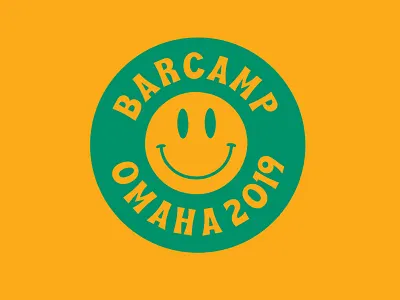 Barcamp Omaha 2019 1970s barcamp identity identity branding logo omaha