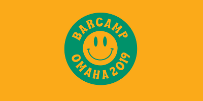 Barcamp Omaha 2019 1970s barcamp identity identity branding logo omaha