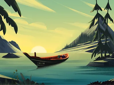 A ship design illustration ui