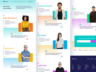 Mixmax Roles branding branding agency design studio emails icon iconography icons illustration landing page modern tech website website design