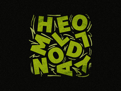 Hello Monday abstract art abstract design badgedesign design illustration monday type art typedesign typography vector