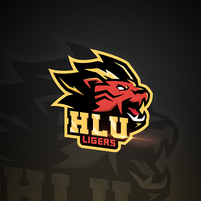 HLU LIGERS basketball basketball logo design esport ideas illustration illustrator lion lion logo logo logo ideas mascot mascot design mascot logo photoshop sport sport logo tiger tiger logo