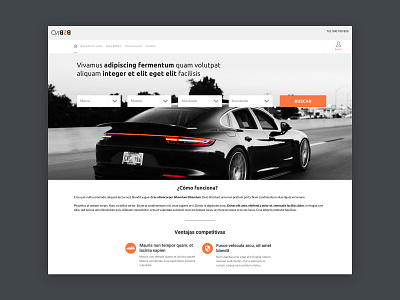 Cars website app branding design interaction design minimal responsive website ui ux web whitespace