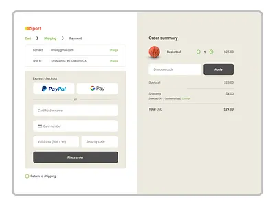 DailyUI 002: Checkout checkout checkout form checkout page creative dailyui dailyui 002 dailyuichallenge design flat flat design form interface interface design ui uidesign ux visual design web web design webdesign