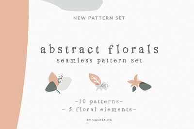 Abstract floral pattern set abstract design abstract floral floral floral design graphic design resources illustration nantiaco graphics seamless patterns surface pattern vector artwork