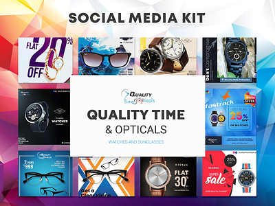 Social Media Posts branding design graphic illustration promotions social media social media design social media templates sunglasses typography watches