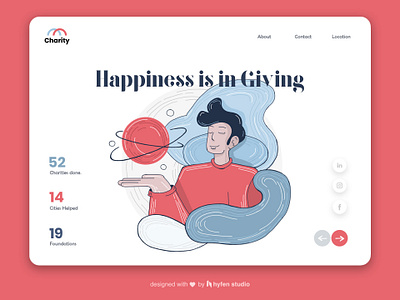 Charity website home page adobexd art colors creative creative agency design designer designs icon illustration illustrations illustrator landing page landingpagedesign landingpagedesigning pagedesign photoshop ui uidesign uiuxdesign