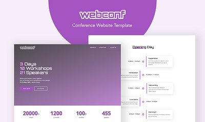 Webconf - WordPress Theme for Conference Events conference gutenberg keynote speakers tickets woocomerce wordpress theme