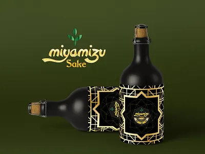 myamizu branding design flat icon identity illustration logo minimal packaging pattern print vector