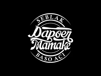 Logotype Dapoer Mamake branding design logo typography vector