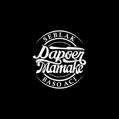 Logotype Dapoer Mamake branding design logo typography vector