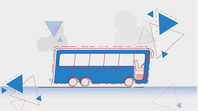 Bus illustration digital digital 2d illustration vector