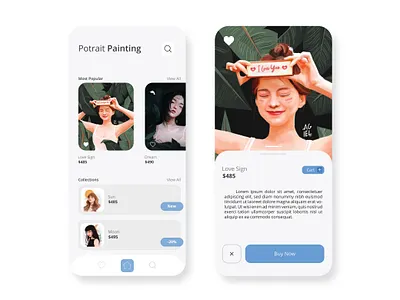 Digital market place UI design for artist app branding design designs digital illustration digital painting digitalart graphics illustration illustrator mobile app design mobile apps type ui ux website