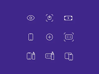 Icon Pack for Hazelnut iconography icons icons design icons pack icons set iconset illustration minimal