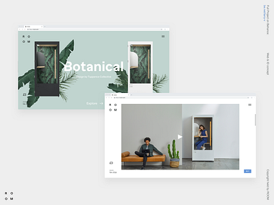 ROOM branding business clean concept design desktop ecommerce interaction interface landing minimal minimalism site typography ui ux web