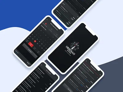 Salon app | Obsidian Edge Men's Grooming adobe xd app black black theme branding design flat grooming icon illustration logo salon sketch ui ux website