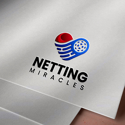 Logo Design Concept for Netting Miracles brand branding charity charitylogo design graphic design heart heartlogo identity logo pickleball picklelogo sport tournament visual