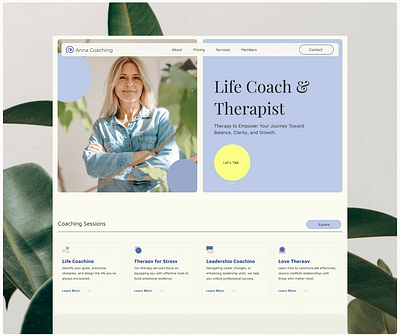 Life Coach Wix Website Template clinic website coaching business health website life coaching website wix therapy website website website template wix studio template wix website template wix websites